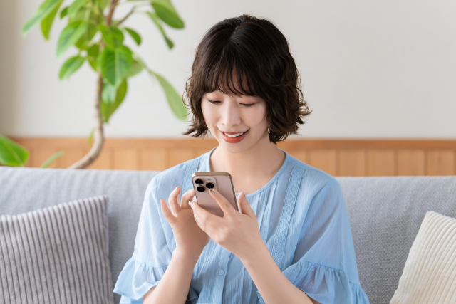 スマホでLINE予約する画面